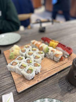 salmon avocado + specialty rolls