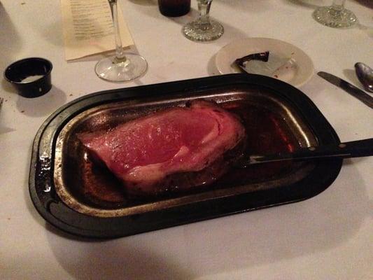 Queen Cut Prime Rib prepared perfectly rare