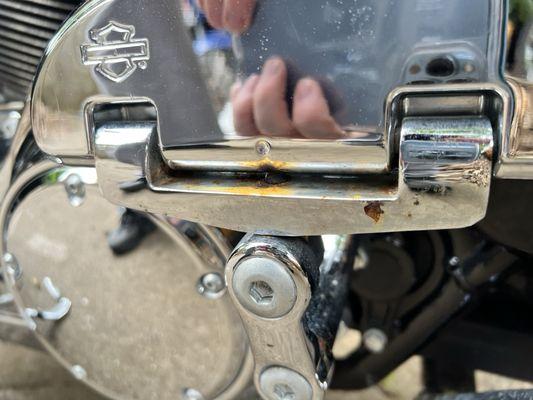 Chrome flaking off and rusting on perfect bike