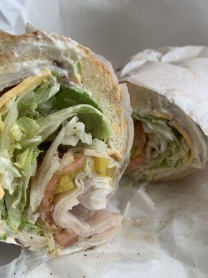 You won't be disappointed! Turkey sub with all the fixings