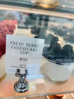 Fresh Berry Cheesecake Cup at Tatte Bakery & Cafe