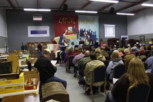 Capitol Auction & Estate Services of Salem, Oregon, conducts regular Antique & Collectible Auctions.