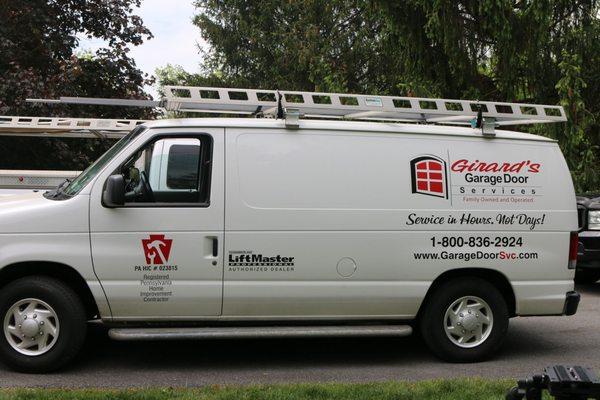 Fully stocked service vans.