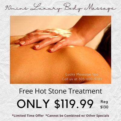 Lucky Massage Spa
 1678 W Hillsboro Blvd, Deerfield Beach, FL 33442
 Call us at 305-600-9789