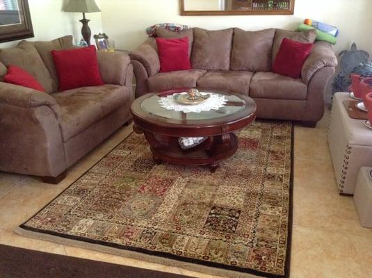 Factory Warehouse Floors has a beautiful selection of area rugs in several sizes.