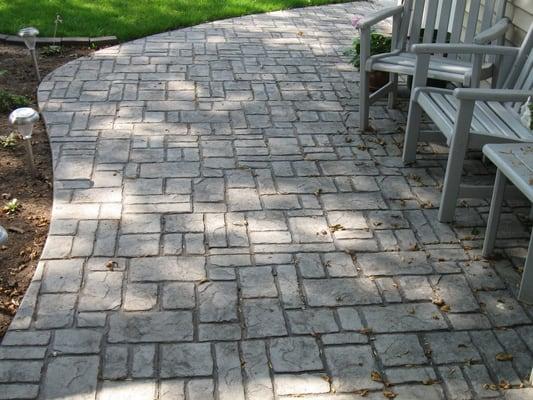 Verona Cobblestone Stamped Patio McFarland