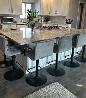 Granite kitchen island countertop