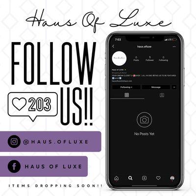 Follow us on Instagram @haus.ofluxe