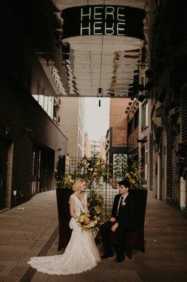 Styled Shoot at The Maven Hotel. Gown: Emmy Mae - Sage