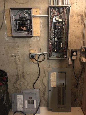 new sub panel installed next to main panel for more circuits, Buffalo Grove