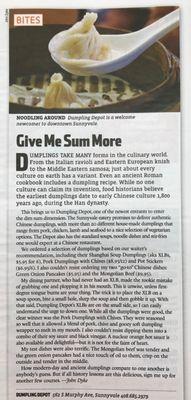 Thanks Metro News journalist John Dyke for writing such a nice article about Dumpling Depot.  http://www.sanjose.com/2017/08/03/depot-dumpli