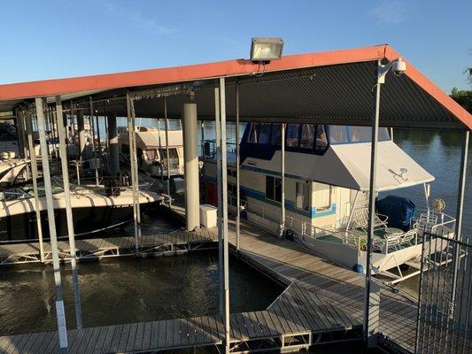 Houseboat on the river