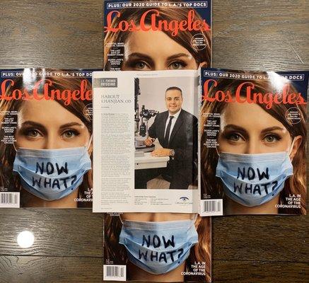 Los Angeles Magazine Names Dr Harout Khanjian "Top Doctor" in 2020 issue