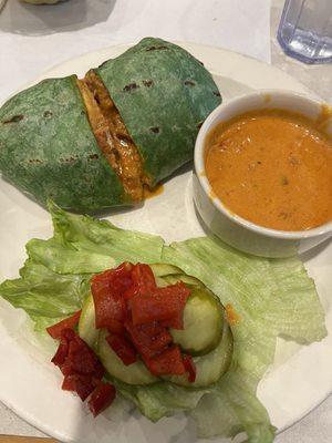 Chicken vodka wrap