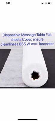 Disposable sheets, Give you a clean and hygienic environment....