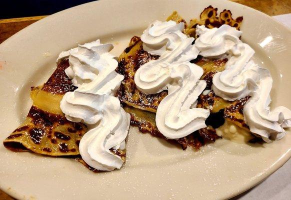 Blueberry crepes