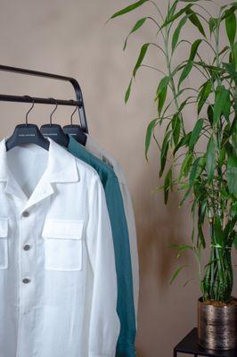 Tagliatore linen overshirts