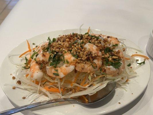 Shrimp papaya salad