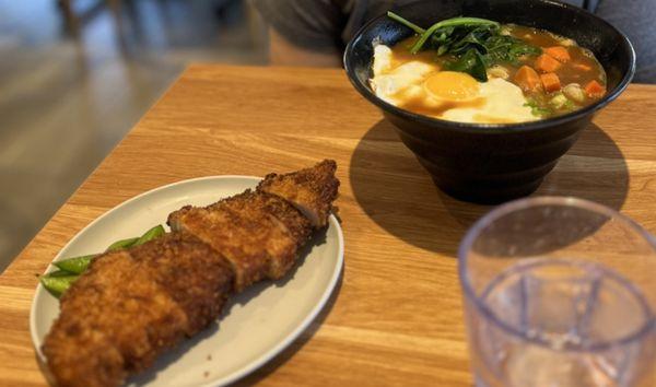 Tonkatsu curry udon