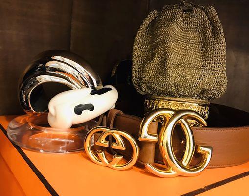 SOHO MCKINNEY VINTAGE GUCCI BELTS.