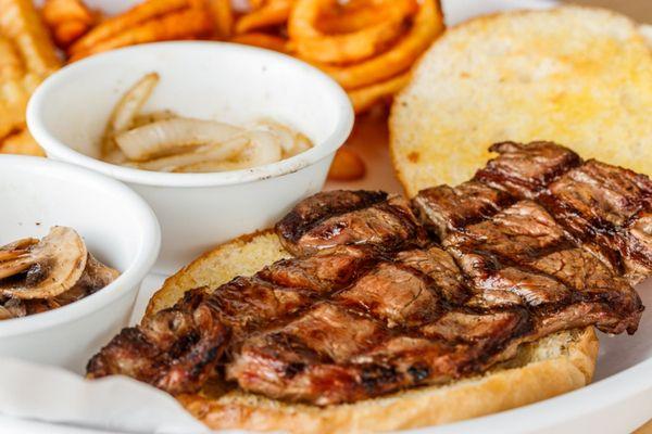 Ribeye steak sandwich