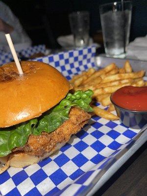 Huge, crispy and juicy chicken sandwich!