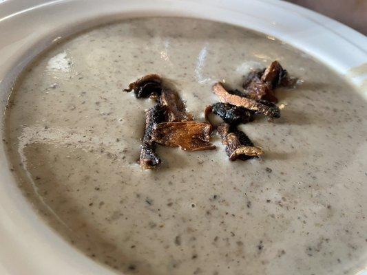 The hot mushroom soup