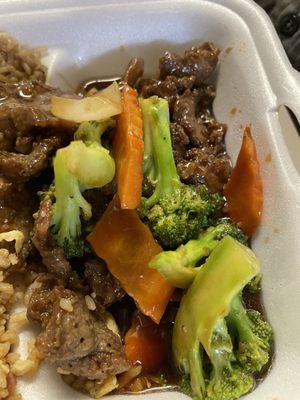 Beef and Broccoli lunch special $11.95