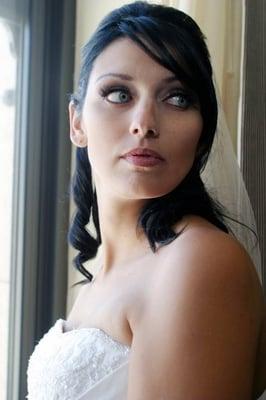 Gorgeous bridal makeup and hair by Jennifer.