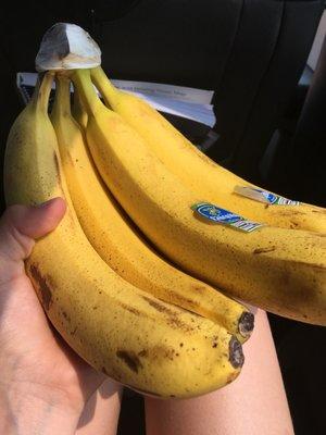 Super big, ripe bananas.