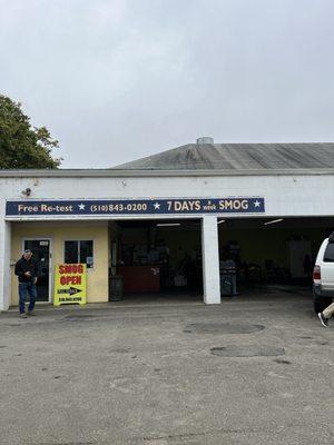 Checking in for my smog test! Super quick check in.