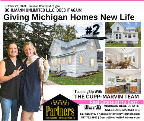 Giving Homes New Life...Bohlmann Unlimited, LLC and the Cupp-Marvin Real Estate Team...They did it again!