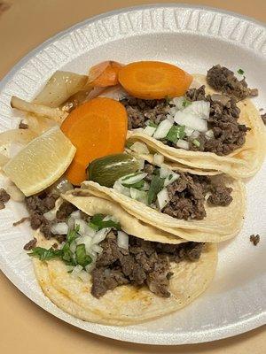 Carne asada tacos