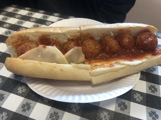 Large meatball with provolone cheese $12.49