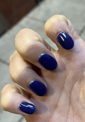 My nails right after walking out of the appointment.