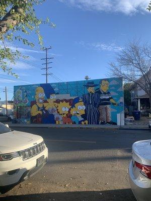 Art work on the side of El Gallo Mini Mart