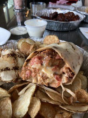 Chicken Parmigiana Wrap