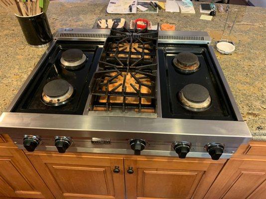 Viking range top repair