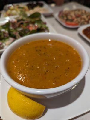 Red lentil soup