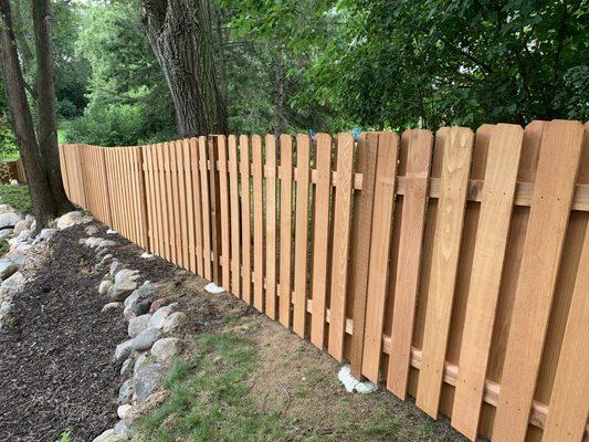 Alternating Board Fence