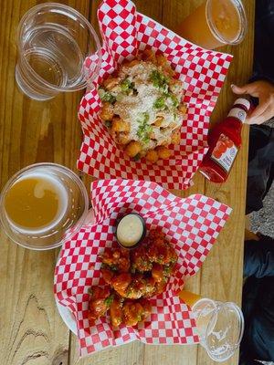 Poutine tots, chicken nuts so yum