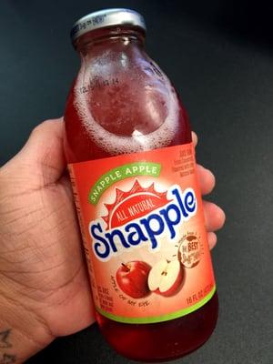 Only one of the few places that have my favorite Snapple flavor... Snapple Apple!!