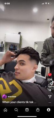 Prettyxboi Adrian Ortiz @ortizxadrian. Haircut and eyebrow clean up