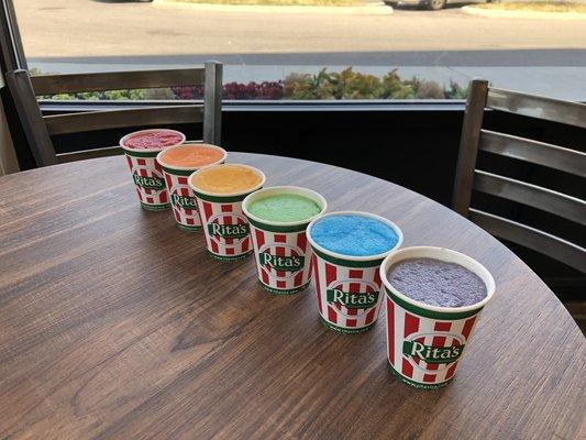 We offer numerous flavors of Italian ice!