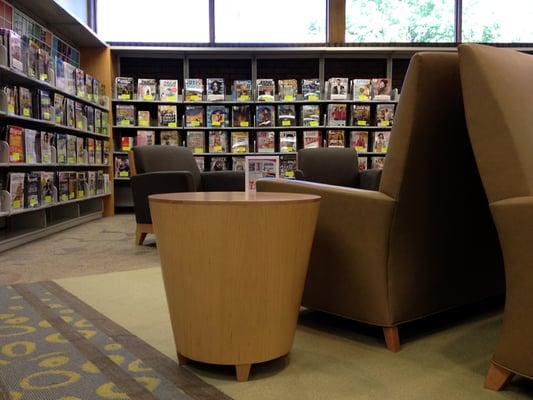 A comfortable area to relax and read.