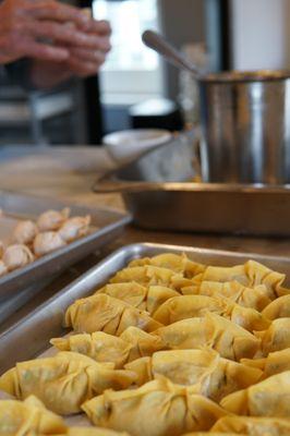 Happy Hour dumplings in the works! Kimchi & Duck or Tofu and Kimchi 3 for $5 during Happy Hour (Weds-Fri 3-6pm)