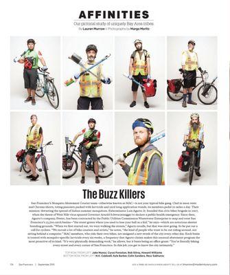 Our Mosquito Abatement Courier team featured in San Francisco Magazine.