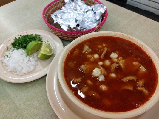 Menudo served 5 days a week, not just on weekends. Nice.