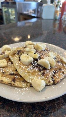 Chunky monkey pancakes