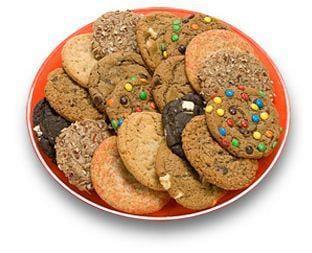 fresh baked cookie platter